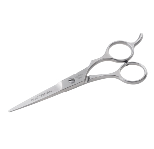 Stainless 2000 Shears 5 1/2", full body stainless steel with dark grey lettering on blades/body "Tweezerman Stainless Steel"