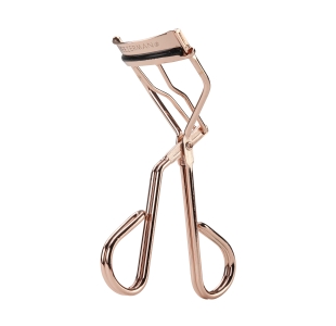 Procurl eyelash curler 60° angle designed for round-shaped eye rose gold color finish and black silicone curler pad 