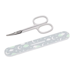 Green Baby nail scissors with file