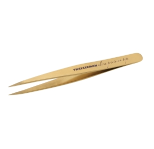 Ultra Precision Point Tweezer with titanium gold finish