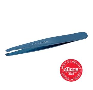 Metallic Full Blue Slant Tweezer