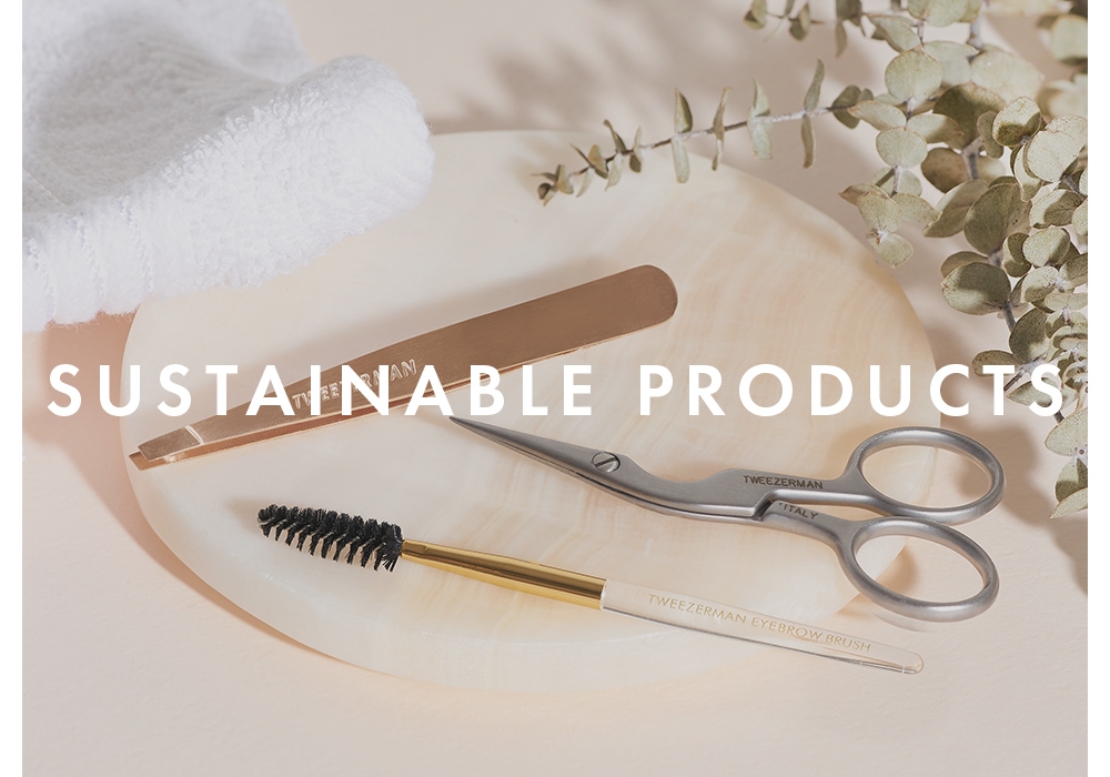 Sustainable Products: Featuring Rose Gold Slant & Brow Shaping Scissors and Brush