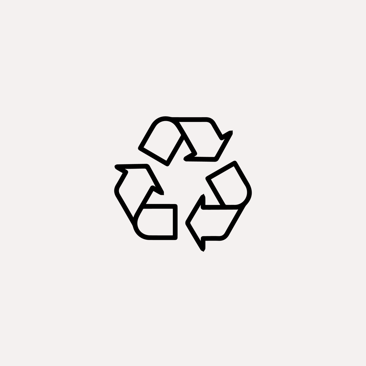 Pictured is moving gif of recycle icon